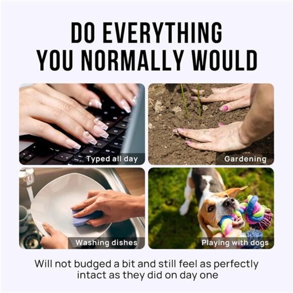 Press On Nails Short - Red Press on Nails Short Oval Nails Fall Fake Nail - Picture 6 of 7